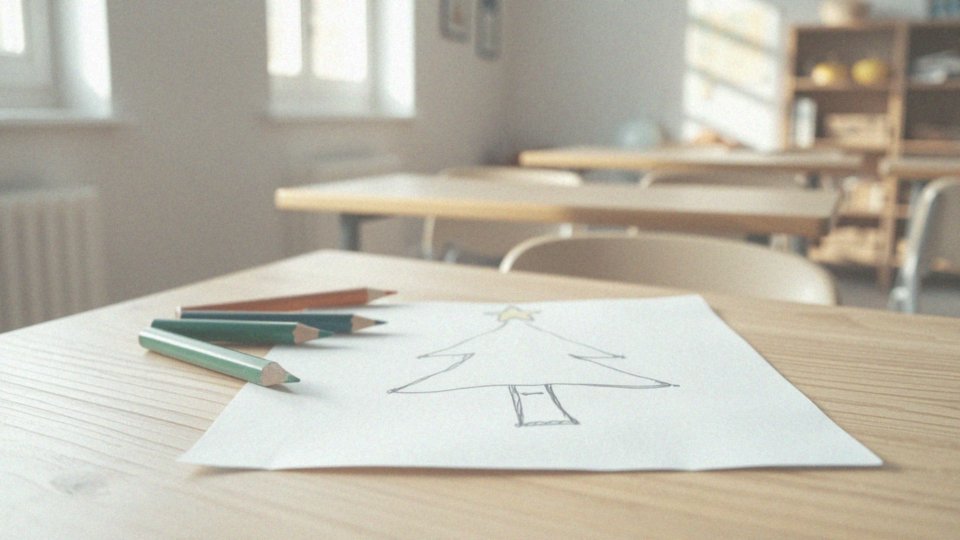 Jak narysować gwiazdę i pień choinki?